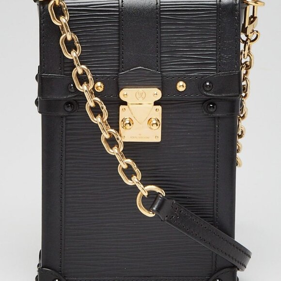 Louis Vuitton Black Epi Leather Vertical Trunk Pochette Bag - Picture 1 of 10